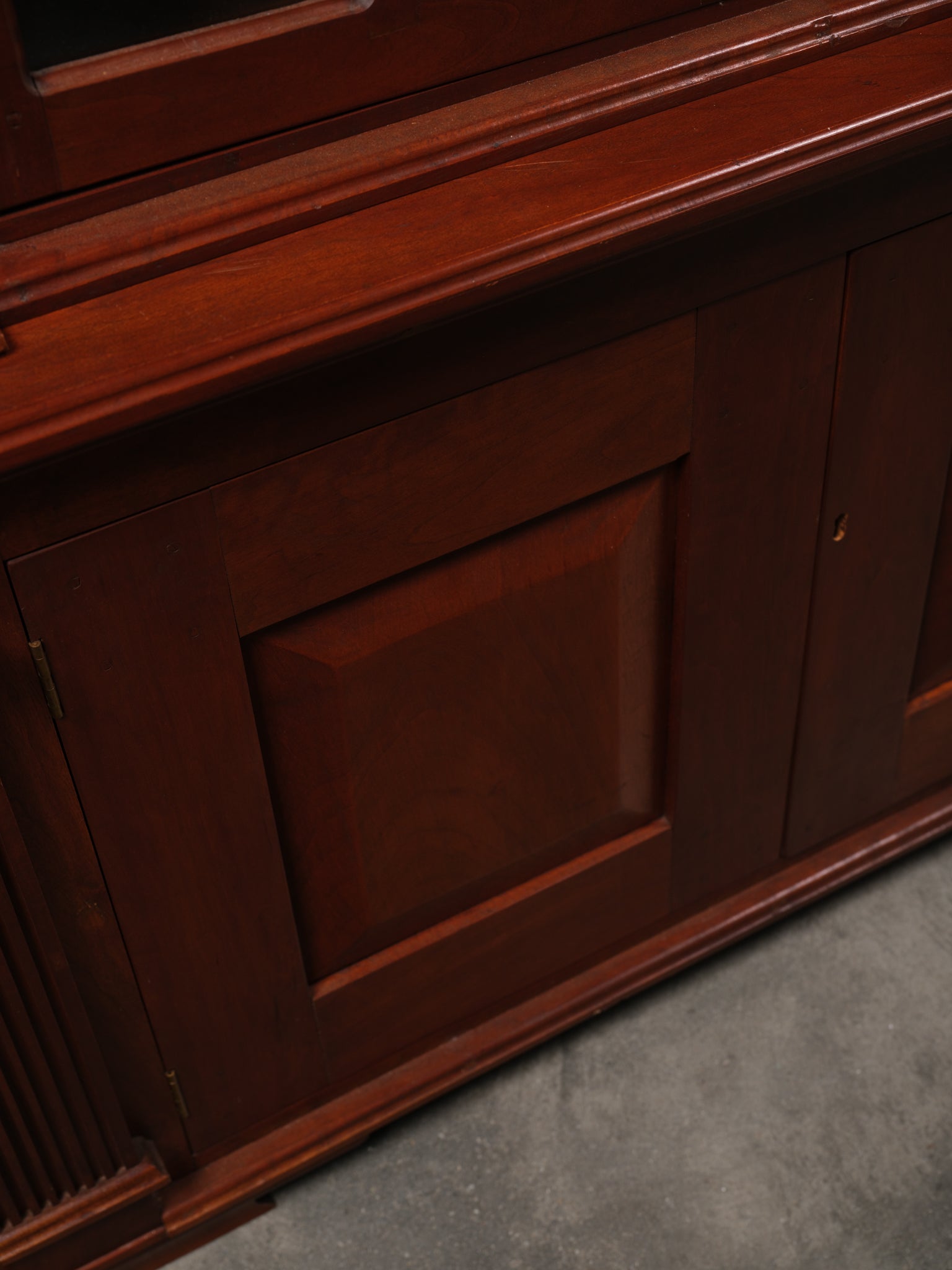 Federal Cherry Corner Cabinet, c. 1980