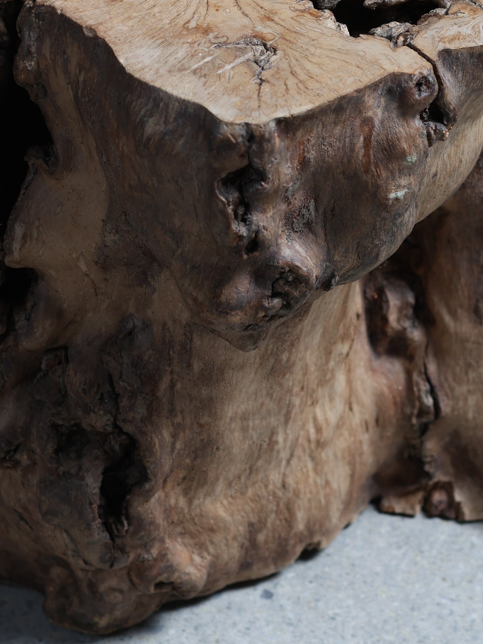 Tree Stump End Table, c. 21st Century