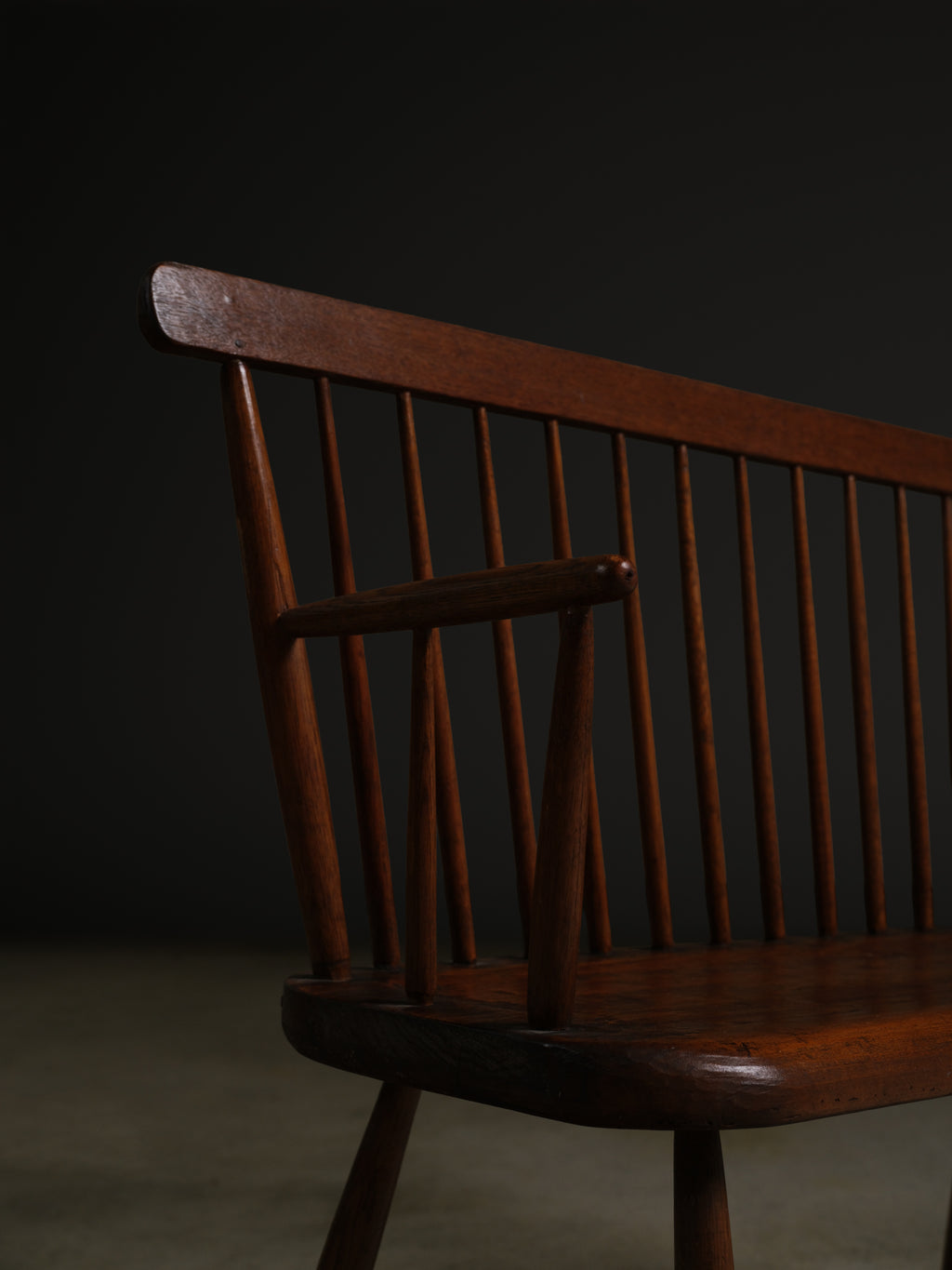 Colonial Windsor Bench, c. 1850