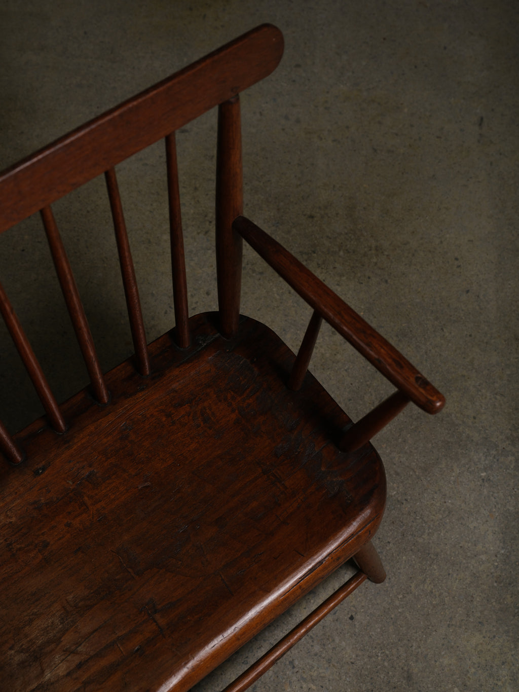 Colonial Windsor Bench, c. 1850