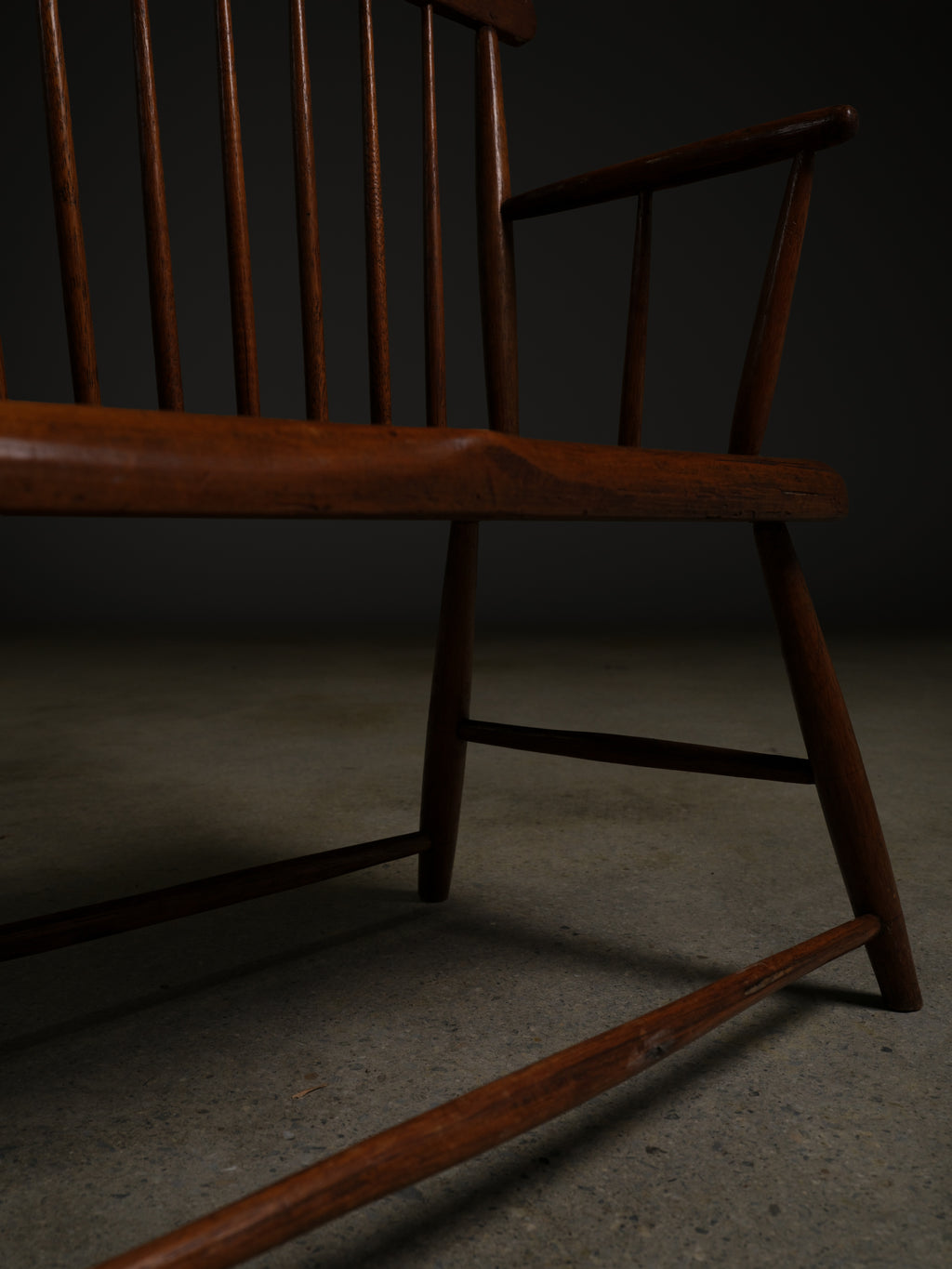 Colonial Windsor Bench, c. 1850