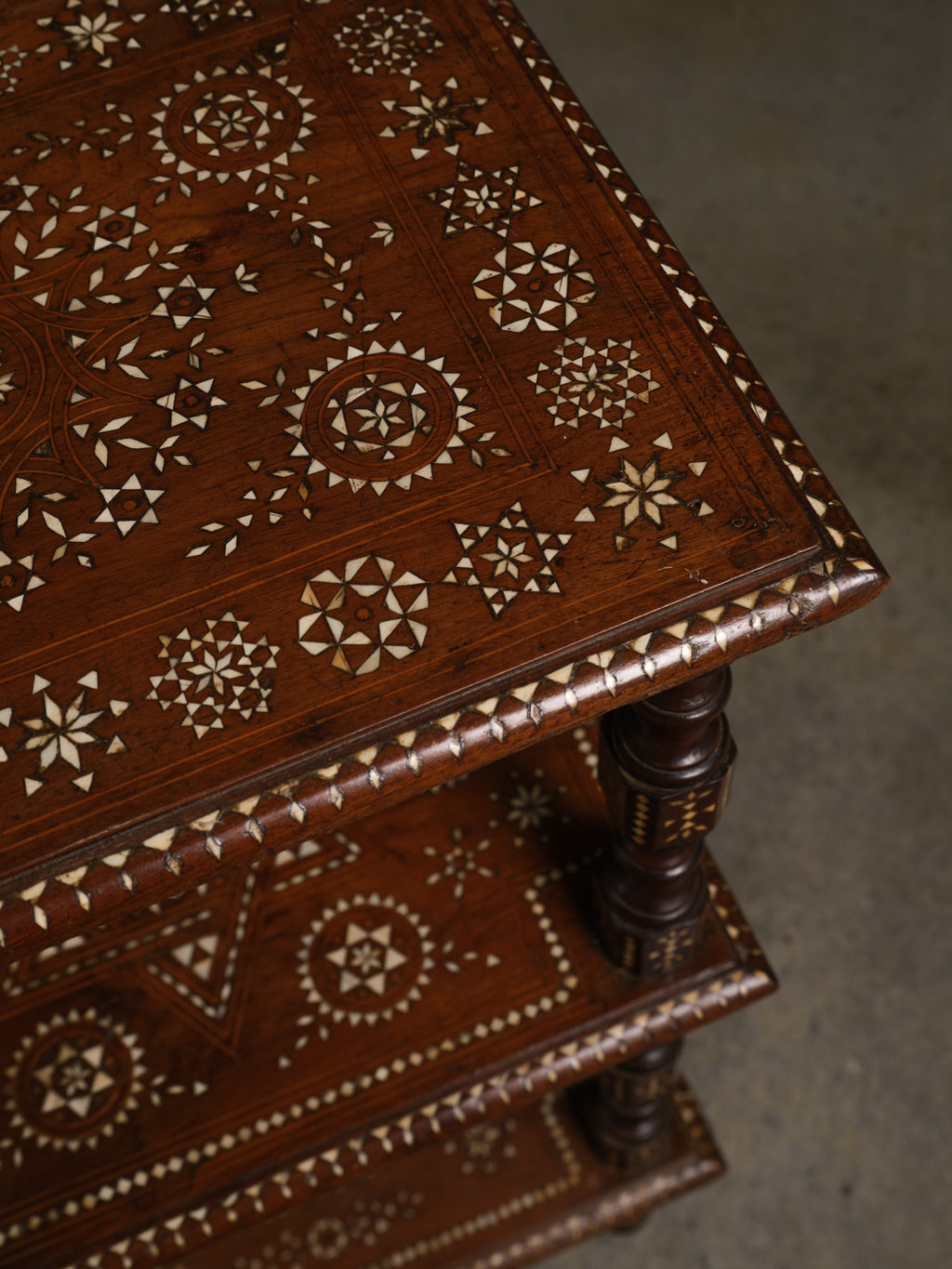 Moorish Inlaid Étagère, c. 1920