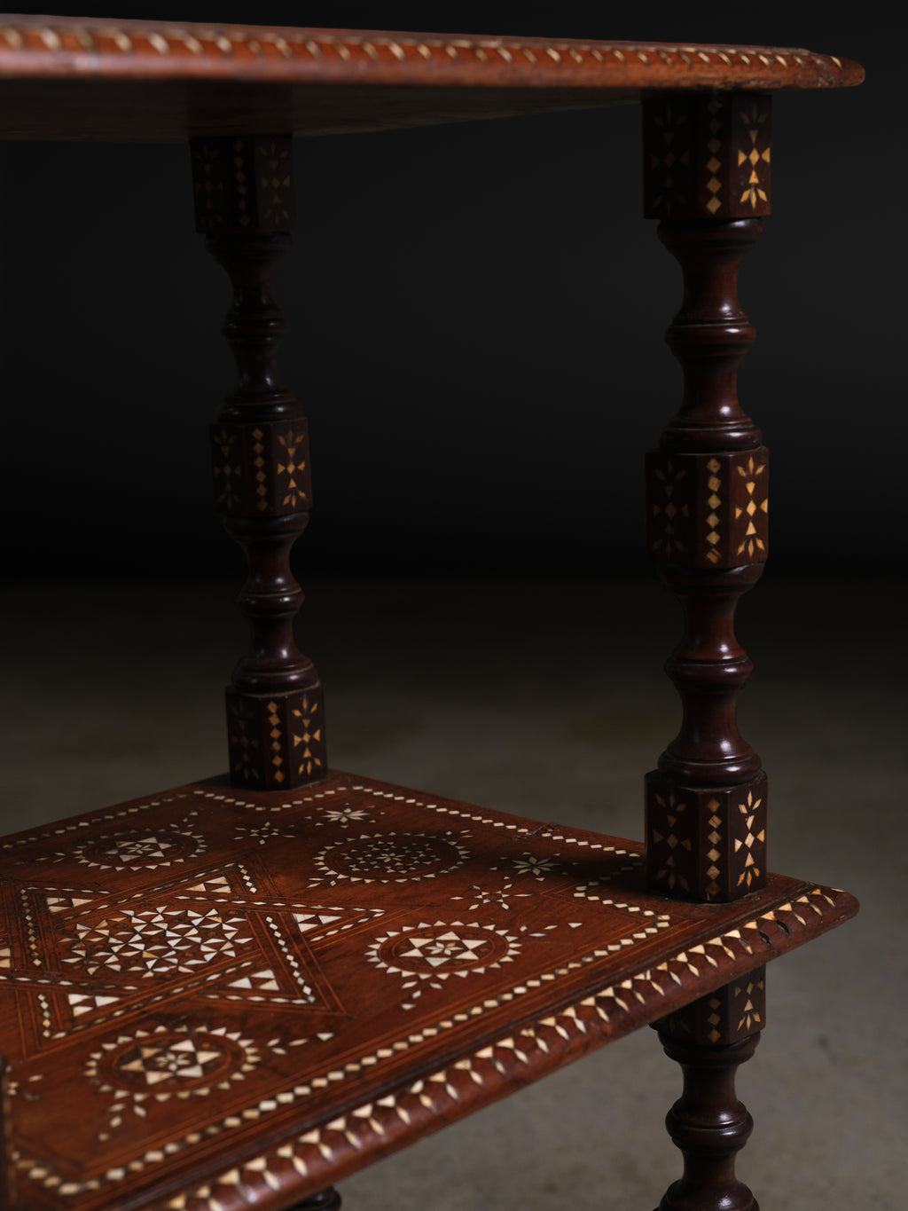 Moorish Inlaid Étagère, c. 1920