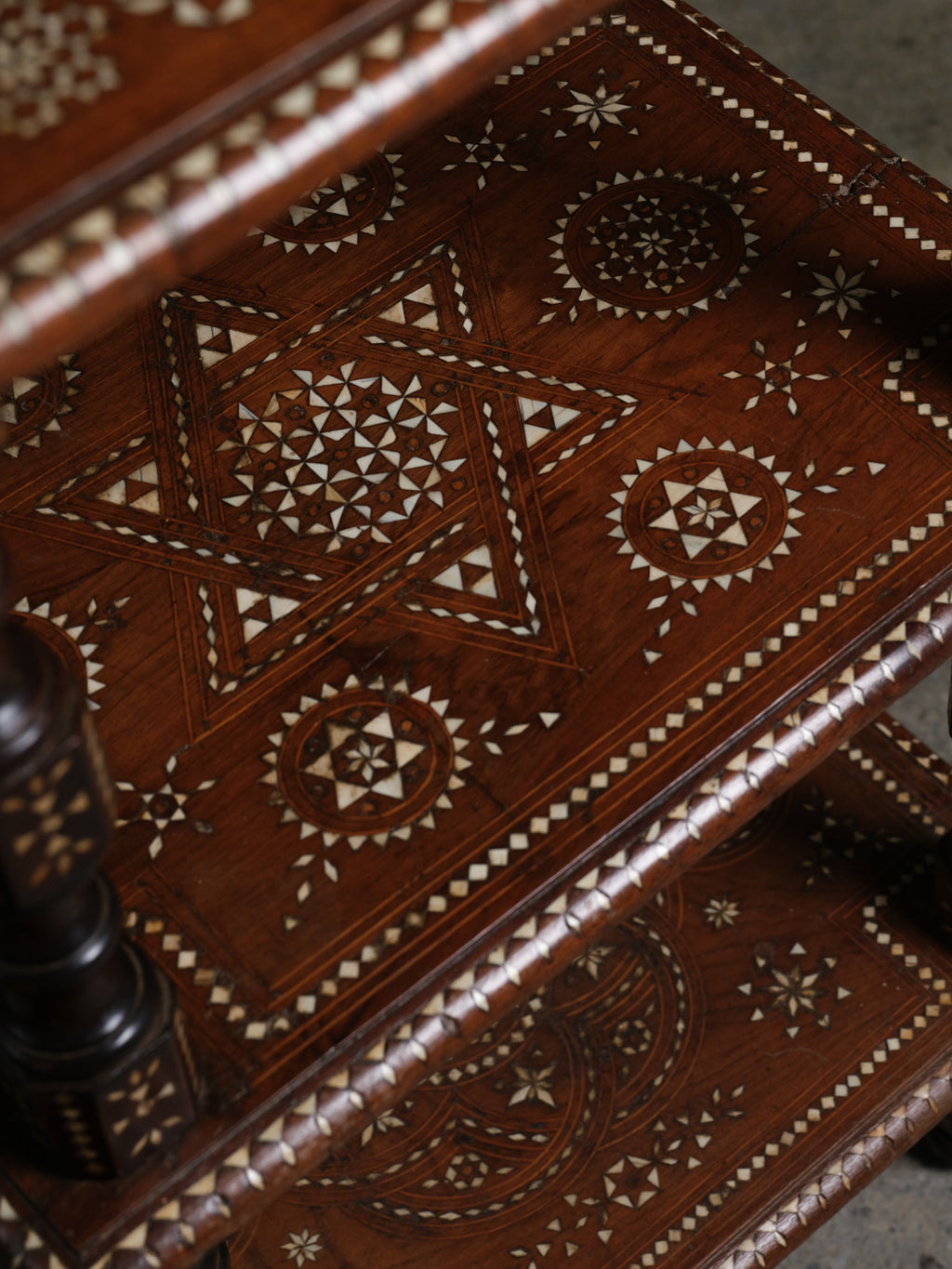 Moorish Inlaid Étagère, c. 1920