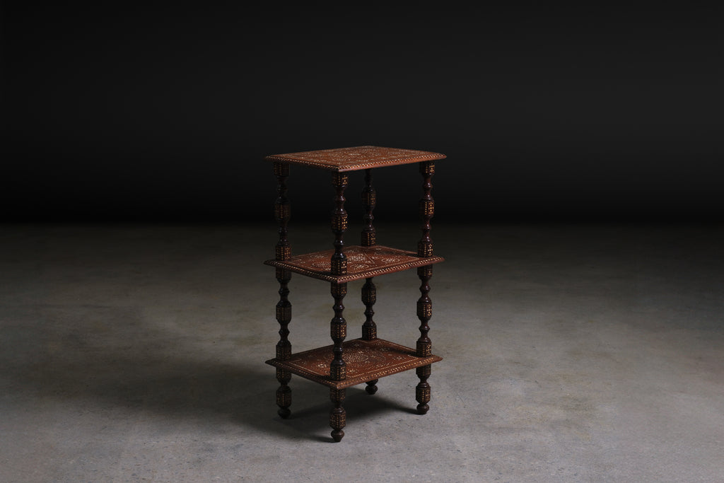 Moorish Inlaid Étagère, c. 1920